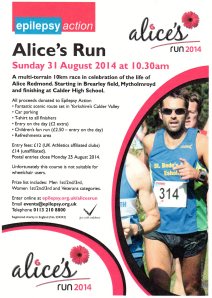 Alices run Flyer - july 14